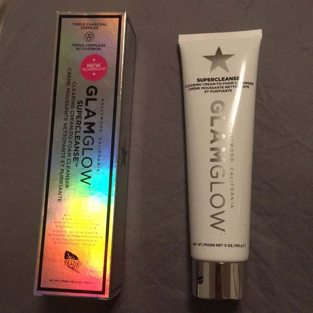 Glam Glow Super Cleanse cream to foam cleanser